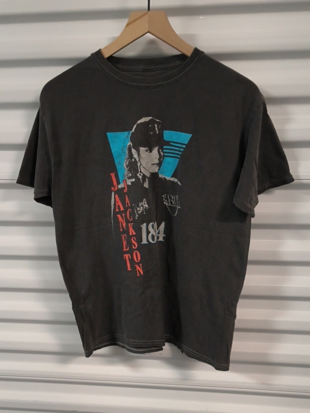Janet Jackson 1814 Music Band Graphic Crewneck Short Sleeve T-Shirt Women's XS